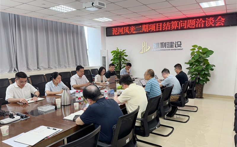 测绘公司向导应邀加入泥河景物二期项目结算问题洽谈会