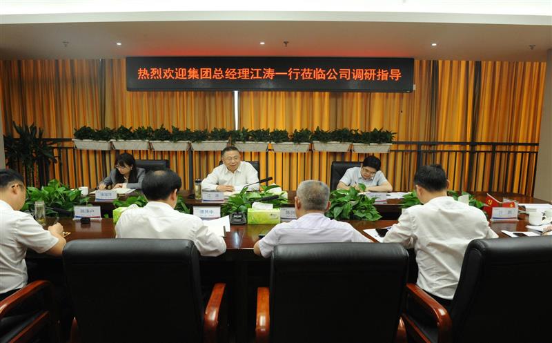省自然AG真人娱乐投资集团党委副书记、总司理、副董事长江涛一行莅临鑫顺矿业调研指导