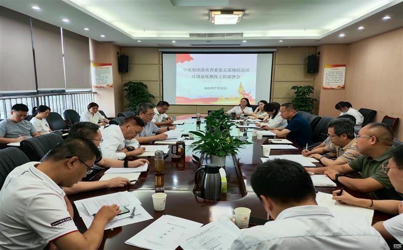 中成集团召开落实省委巡视反响意见整改事情安排会
