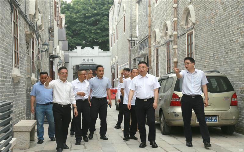 四川AG真人娱乐集团向导赴中山市石岐街道碛善坊老旧小区刷新项目调研指导